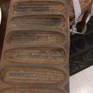 Vintage cast iron cornbread dish